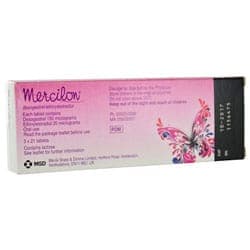 Embalagem Mercilon, 3x21 comprimidos